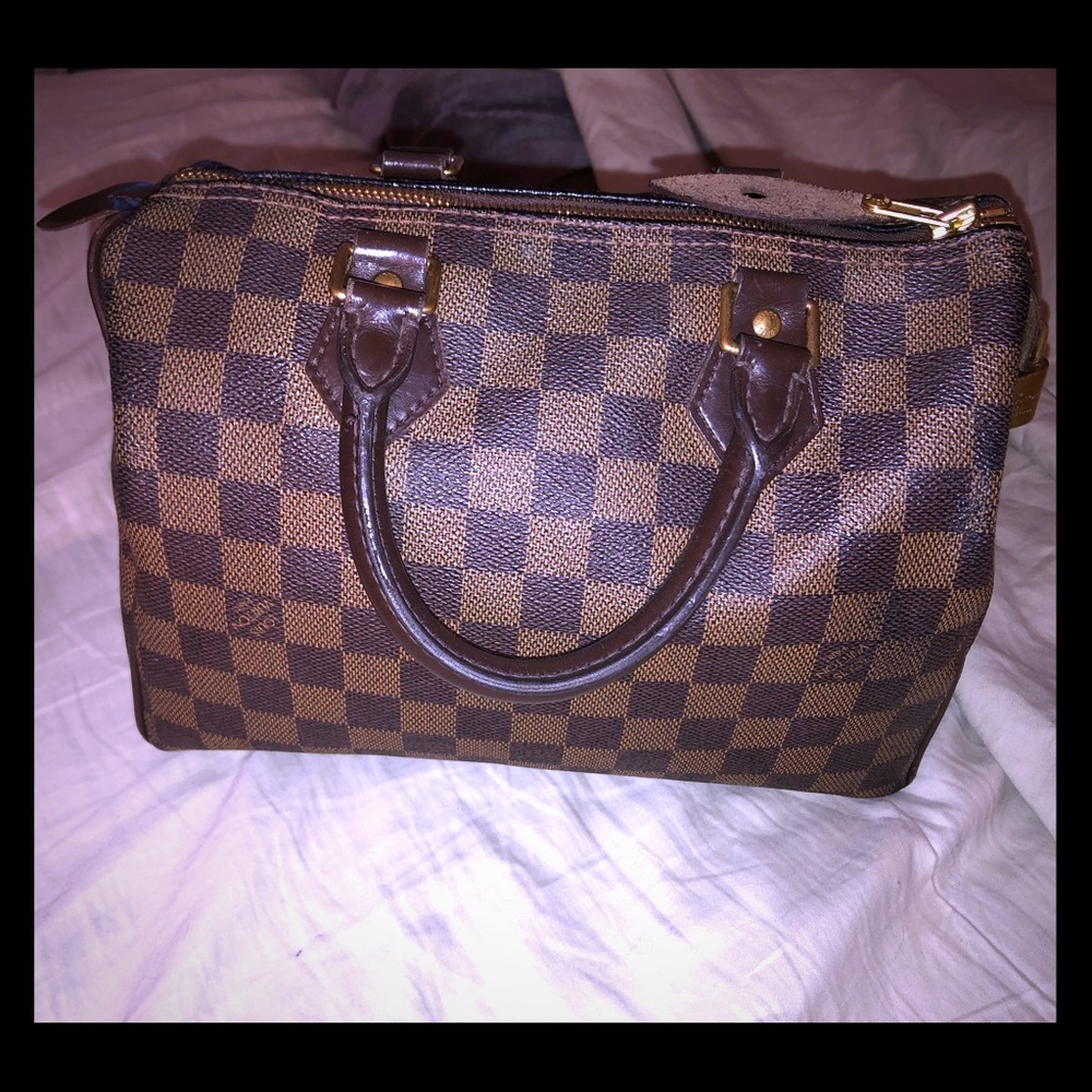 Authentic Damier Ebene Louis Vuitton speedy 25